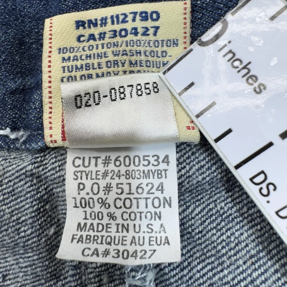 True Religion Jeans Men 34 Blue Medium Wash Billy Super T Relaxed Bootcut Logo
